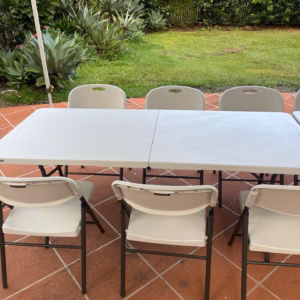 1.8m Foldable Trestle Table White Hire
