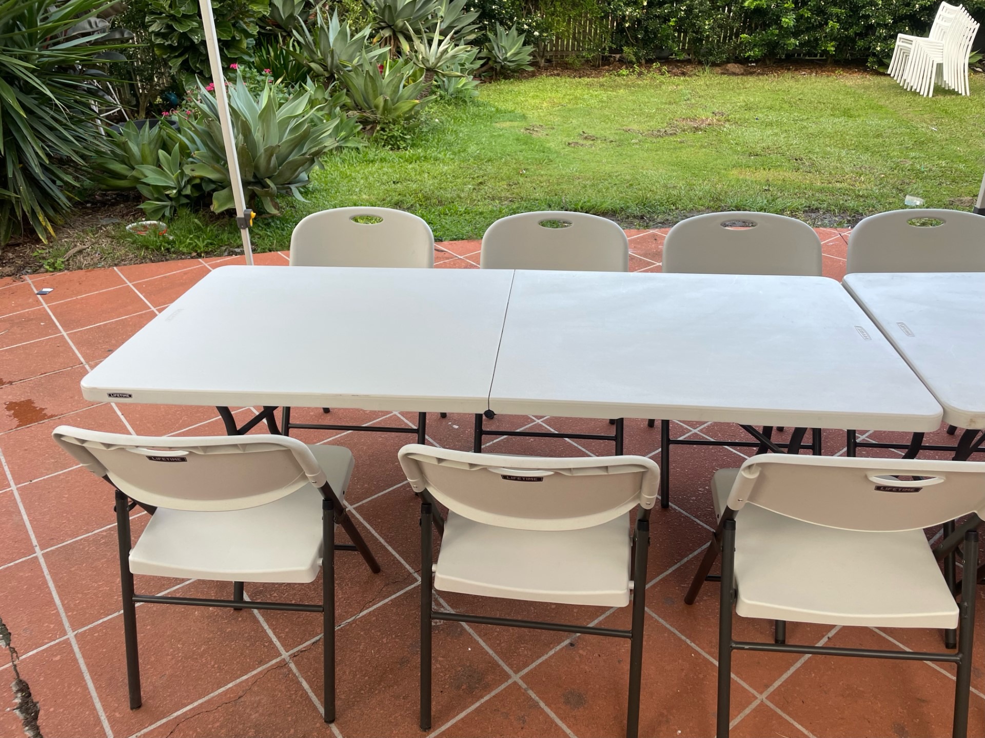 1.8m Foldable Trestle Table White Hire