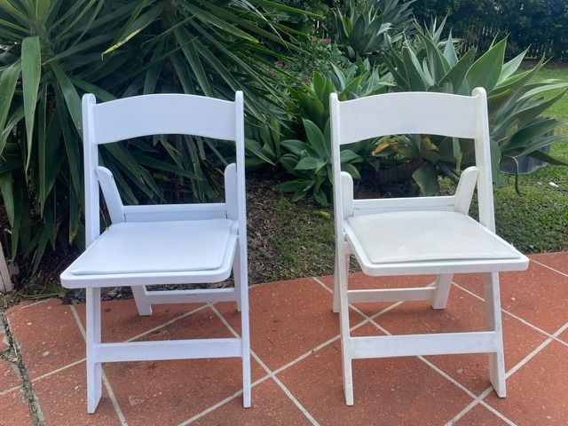 BUDGET White Americana Chairs Hire