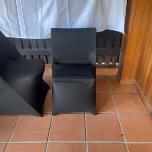 Black Chair Cover Linen Hire