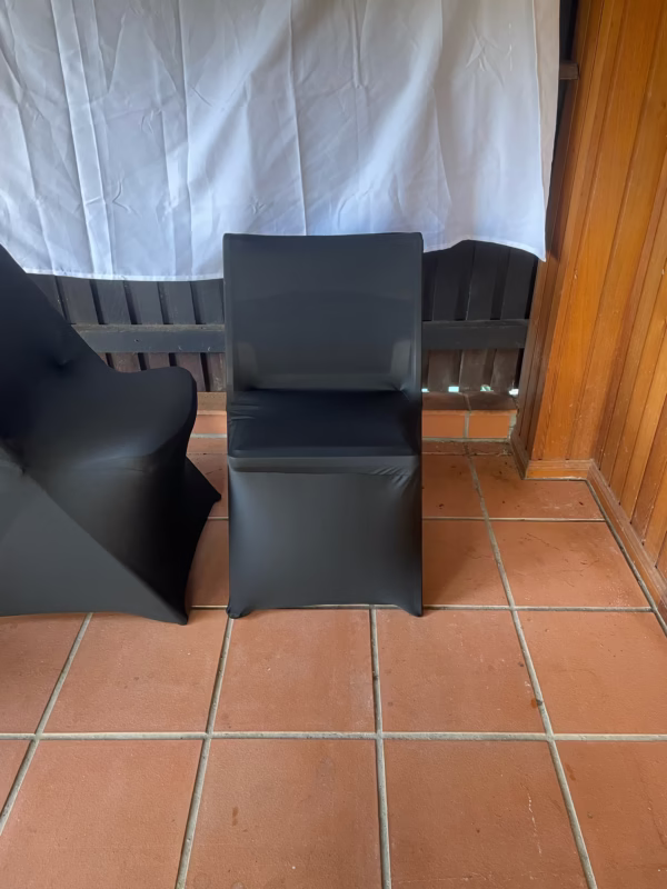 Black Chair Cover Linen Hire