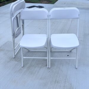 White Modern Style Foldable Chair 360kg Limit