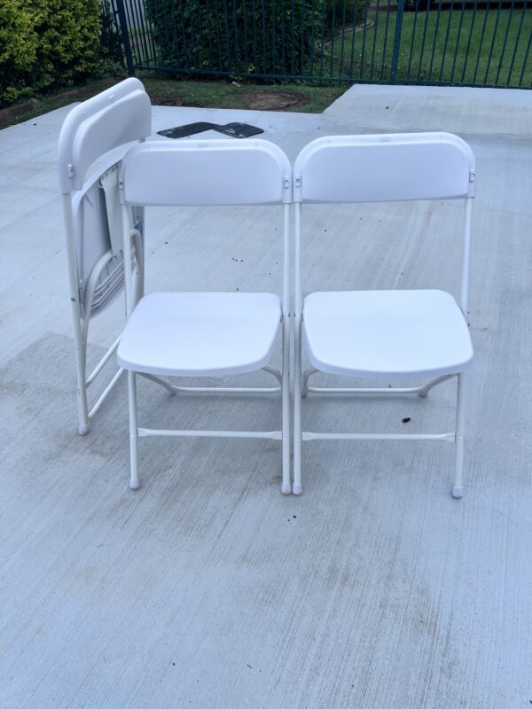 White Modern Style Foldable Chair 360kg Limit