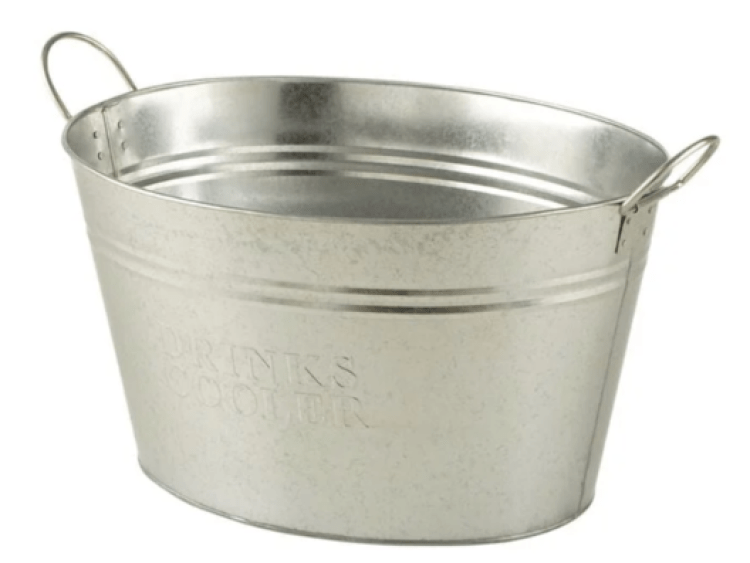 30L Galvanised Drinks Cooler Ice Bucket