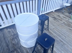 barrel3 1756256668 DIY Steel White Barrel Hire