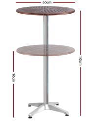 2 1772089529 Timber Top Bar Table with Adjustable height