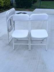 9999 1752139954 White Foldable Chair